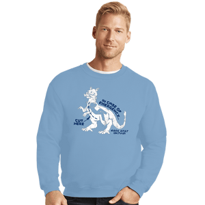 Daily_Deal_Shirts Crewneck Sweater, Unisex / Small / Powder Blue Icy Emergency