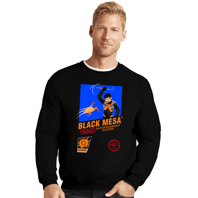 Daily_Deal_Shirts Crewneck Sweater, Unisex / Small / Black Black Mesa NES