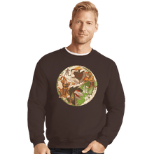 Load image into Gallery viewer, Shirts Crewneck Sweater, Unisex / Small / Dark Chocolate Zord Dynasty
