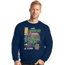 Load image into Gallery viewer, Shirts Crewneck Sweater, Unisex / Small / Navy Cathulhu
