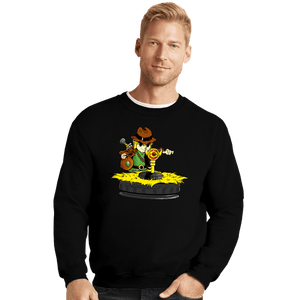 Shirts Crewneck Sweater, Unisex / Small / Black Raiders Of The Boss Key