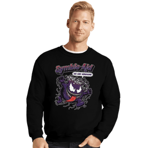 Shirts Crewneck Sweater, Unisex / Small / Black Symbio-aid