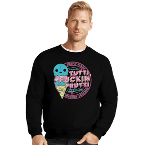 Shirts Crewneck Sweater, Unisex / Small / Black Tutti Frutti