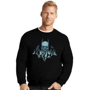 Shirts Crewneck Sweater, Unisex / Small / Black Gothic Knight