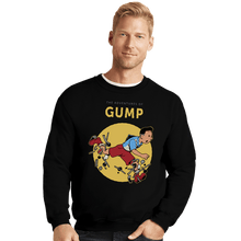 Load image into Gallery viewer, Daily_Deal_Shirts Crewneck Sweater, Unisex / Small / Black The Adventures Of Gump
