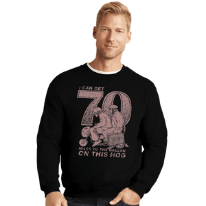 Shirts Crewneck Sweater, Unisex / Small / Black Hog