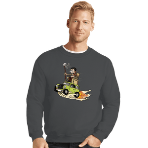 Daily_Deal_Shirts Crewneck Sweater, Unisex / Small / Charcoal Bean Fink