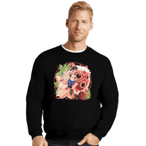 Shirts Crewneck Sweater, Unisex / Small / Black The Wolf Tribe