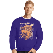 Load image into Gallery viewer, Shirts Crewneck Sweater, Unisex / Small / Violet Robo Head
