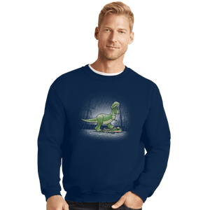 Shirts Crewneck Sweater, Unisex / Small / Navy Jurassic Toy