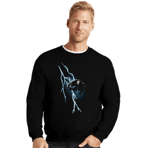 Daily_Deal_Shirts Crewneck Sweater, Unisex / Small / Black The Dark Slasher