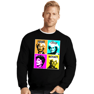 Secret_Shirts Crewneck Sweater, Unisex / Small / Black Golden Savages