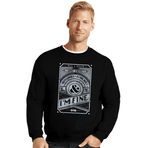 Shirts Crewneck Sweater, Unisex / Small / Black Tasty Waves