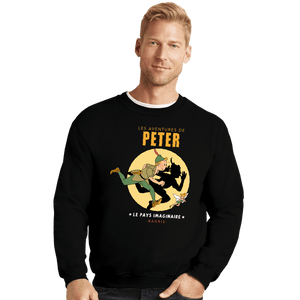 Shirts Crewneck Sweater, Unisex / Small / Black Les Adventures De Peter