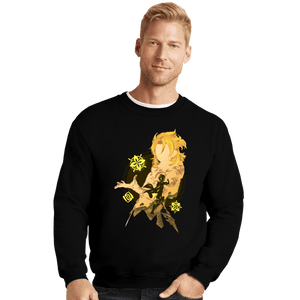 Daily_Deal_Shirts Crewneck Sweater, Unisex / Small / Black Kreideprinz Albedo