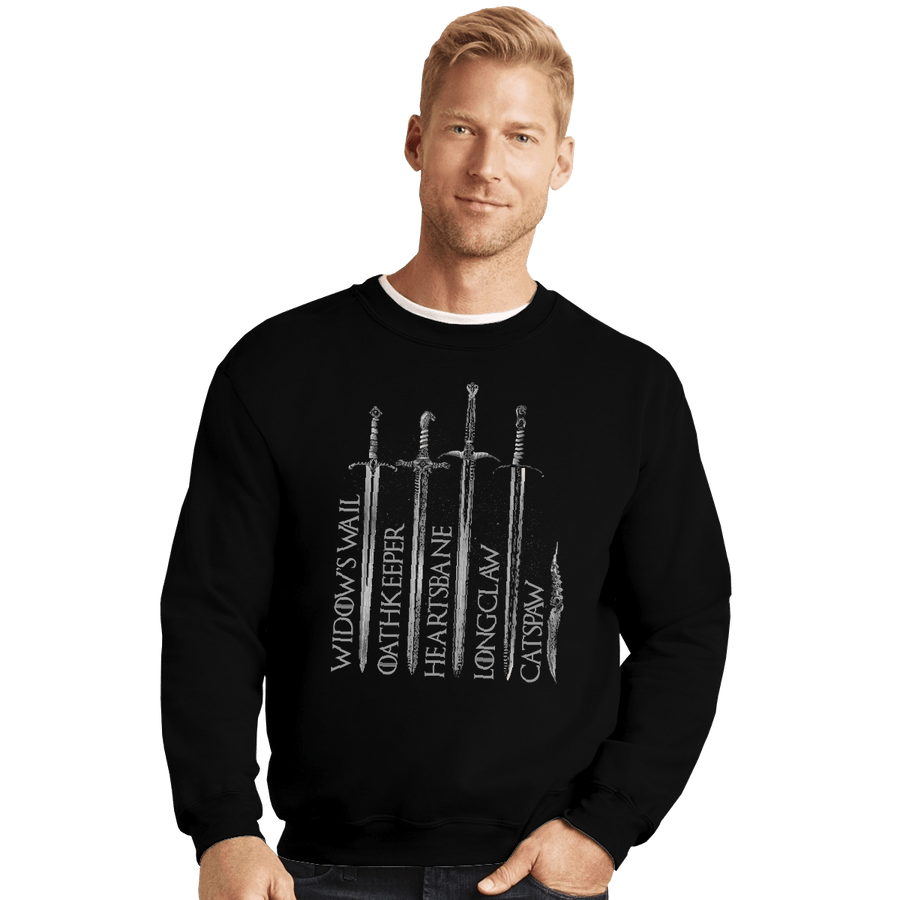 Shirts Crewneck Sweater, Unisex / Small / Black Valyrian Steel