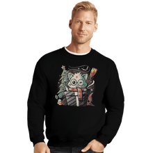 Load image into Gallery viewer, Shirts Crewneck Sweater, Unisex / Small / Black Meowgical Gift

