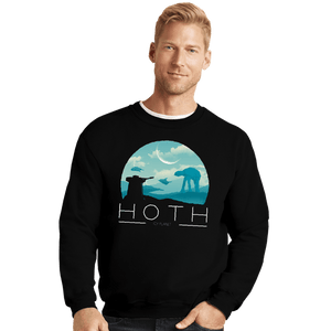 Shirts Crewneck Sweater, Unisex / Small / Black Icey Planet