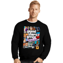 Load image into Gallery viewer, Secret_Shirts Crewneck Sweater, Unisex / Small / Black Grand Theft Office!
