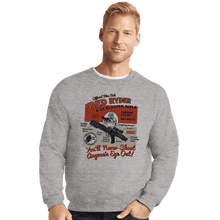 Load image into Gallery viewer, Daily_Deal_Shirts Crewneck Sweater, Unisex / Small / Sports Grey Red Ryder Blaster
