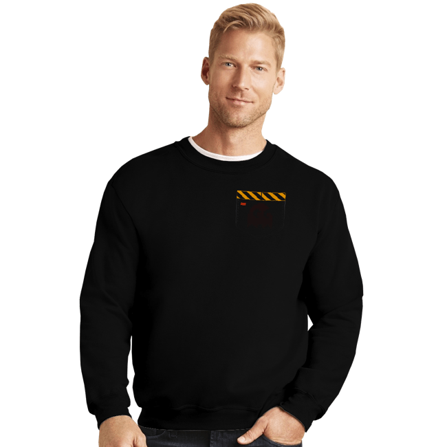 Shirts Crewneck Sweater, Unisex / Small / Black Pocket Trap