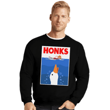 Load image into Gallery viewer, Shirts Crewneck Sweater, Unisex / Small / Black HONKS
