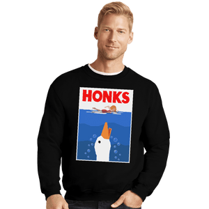 Shirts Crewneck Sweater, Unisex / Small / Black HONKS