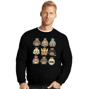 Shirts Crewneck Sweater, Unisex / Small / Black Evil Waifus