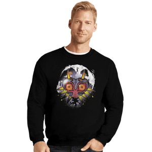 Shirts Crewneck Sweater, Unisex / Small / Black The Power Behind the Mask