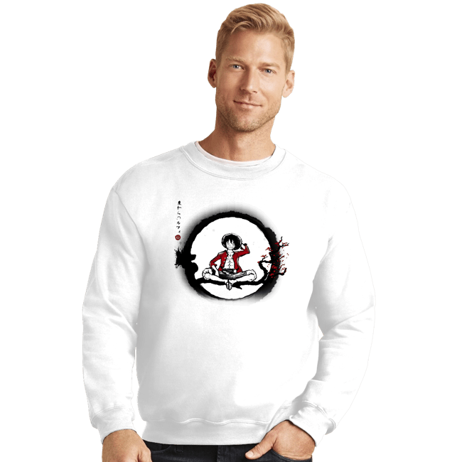 Shirts Crewneck Sweater, Unisex / Small / White The Straw Hat Pirate