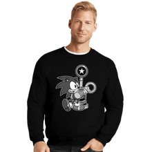 Load image into Gallery viewer, Shirts Crewneck Sweater, Unisex / Small / Black Retro Sonic

