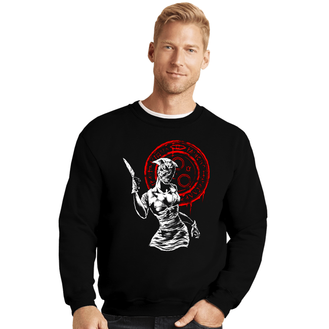 Shirts Crewneck Sweater, Unisex / Small / Black Silent Nurse