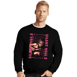 Daily_Deal_Shirts Crewneck Sweater, Unisex / Small / Black Run Heather