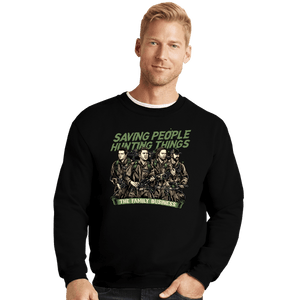 Daily_Deal_Shirts Crewneck Sweater, Unisex / Small / Black Supernatural Ghostbusters