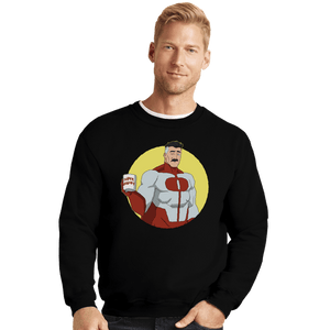 Daily_Deal_Shirts Crewneck Sweater, Unisex / Small / Black Superdad No 1