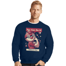 Load image into Gallery viewer, Shirts Crewneck Sweater, Unisex / Small / Navy I Believe In You
