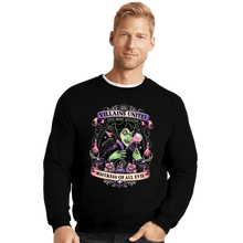 Load image into Gallery viewer, Daily_Deal_Shirts Crewneck Sweater, Unisex / Small / Black Villains Unite Maleficent
