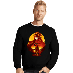 Daily_Deal_Shirts Crewneck Sweater, Unisex / Small / Black Cerberus Keeper