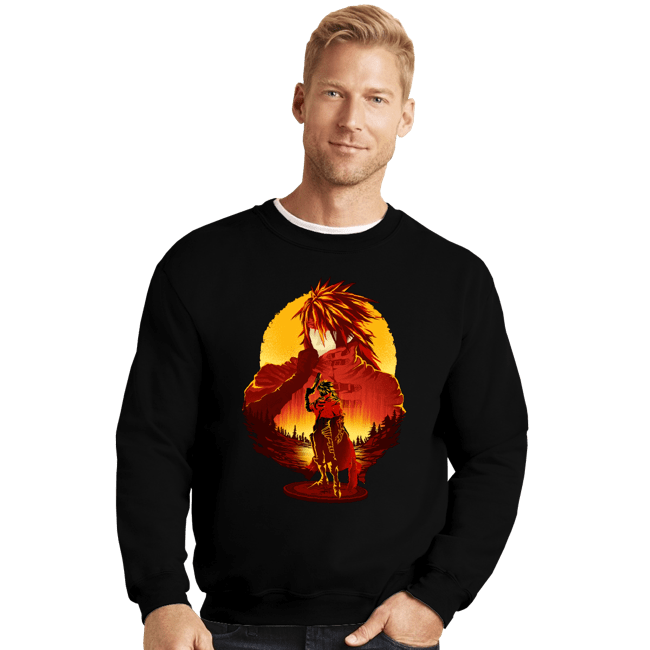 Daily_Deal_Shirts Crewneck Sweater, Unisex / Small / Black Cerberus Keeper