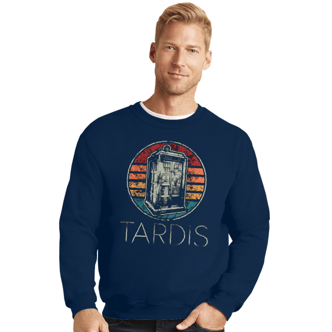 Shirts Crewneck Sweater, Unisex / Small / Navy Vintage Tardis