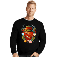 Load image into Gallery viewer, Daily_Deal_Shirts Crewneck Sweater, Unisex / Small / Black Love Turtle
