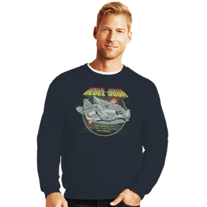 Daily_Deal_Shirts Crewneck Sweater, Unisex / Small / Dark Heather Vintage Arcade Rebel