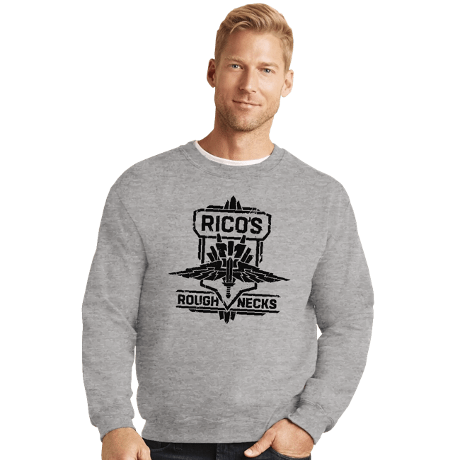 Secret_Shirts Crewneck Sweater, Unisex / Small / Sports Grey Rico's Roughnecks!
