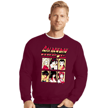 Load image into Gallery viewer, Daily_Deal_Shirts Crewneck Sweater, Unisex / Small / Maroon Golden Boy
