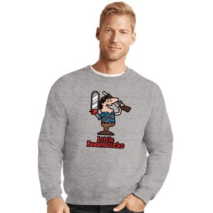 Daily_Deal_Shirts Crewneck Sweater, Unisex / Small / Sports Grey Little Boomsticks