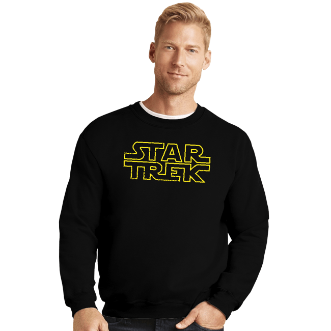 Daily_Deal_Shirts Crewneck Sweater, Unisex / Small / Black StarTrekWars