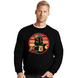 Daily_Deal_Shirts Crewneck Sweater, Unisex / Small / Black Galaxy's Best Boss