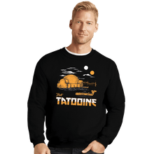 Load image into Gallery viewer, Shirts Crewneck Sweater, Unisex / Small / Black Vintage Visit Tatooine
