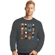 Load image into Gallery viewer, Daily_Deal_Shirts Crewneck Sweater, Unisex / Small / Charcoal The Horror Kittens
