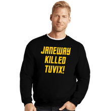 Load image into Gallery viewer, Secret_Shirts Crewneck Sweater, Unisex / Small / Black Tuvix
